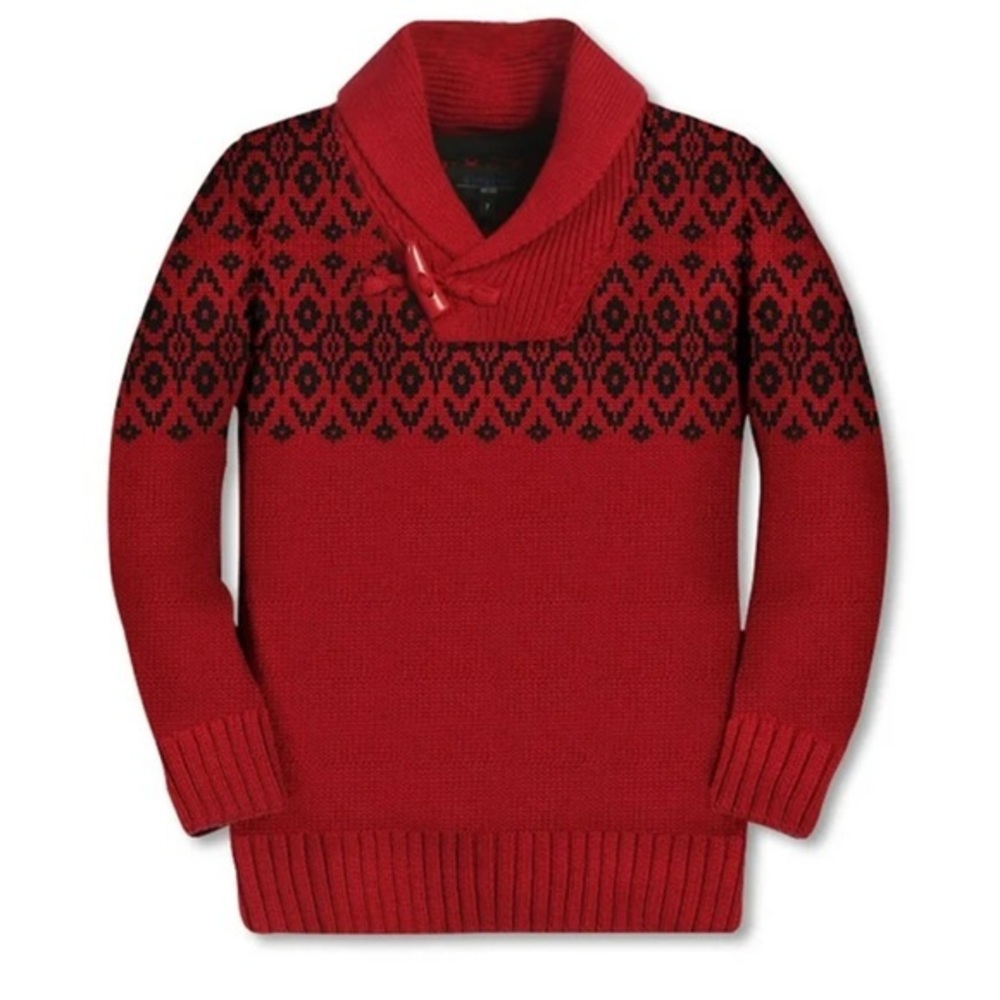 NWT Red Winter Cowl Neck Sweater size 8-10 brand new